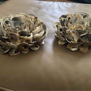 Oyster Votive Holders Set